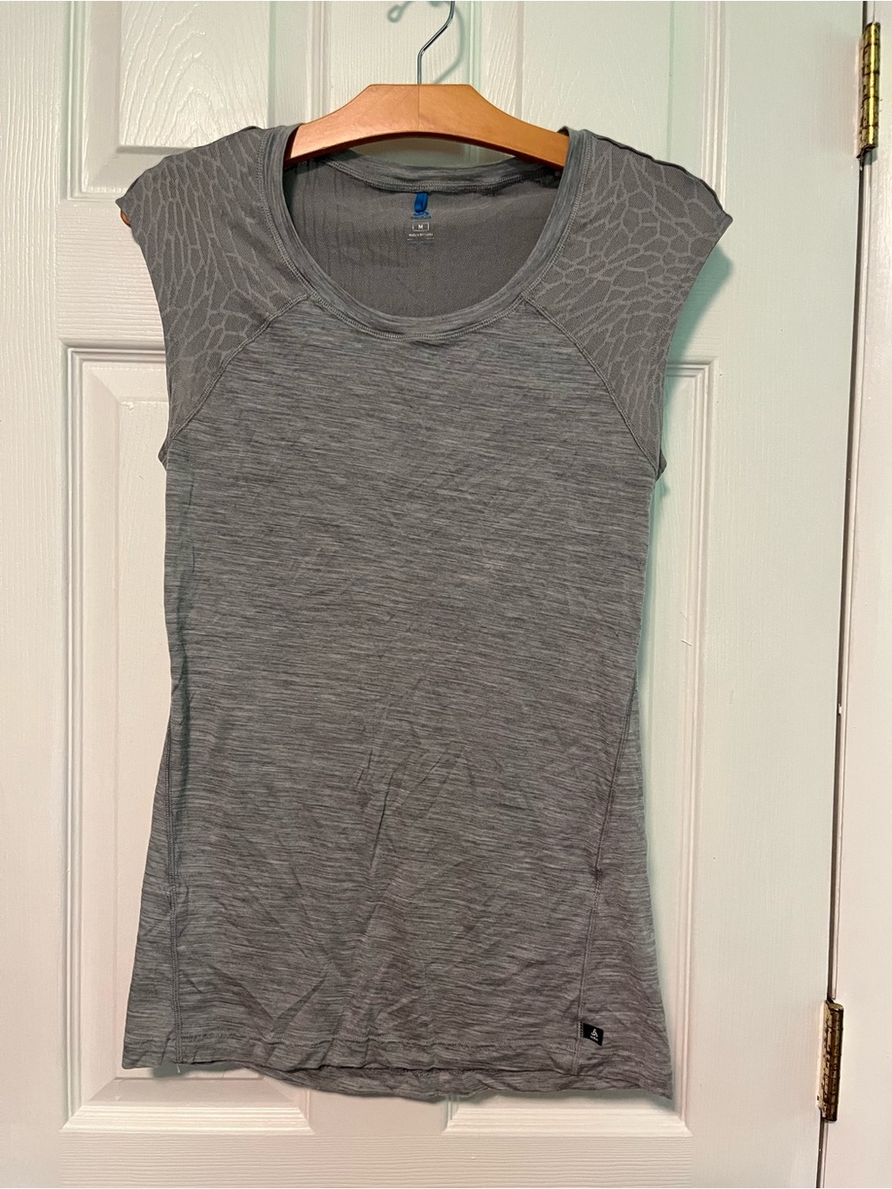 Women's Short-Sleeve Athletic Tee in Gray